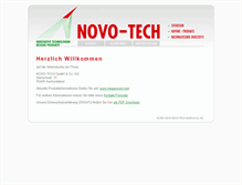 Tablet Screenshot of novo-tech.de